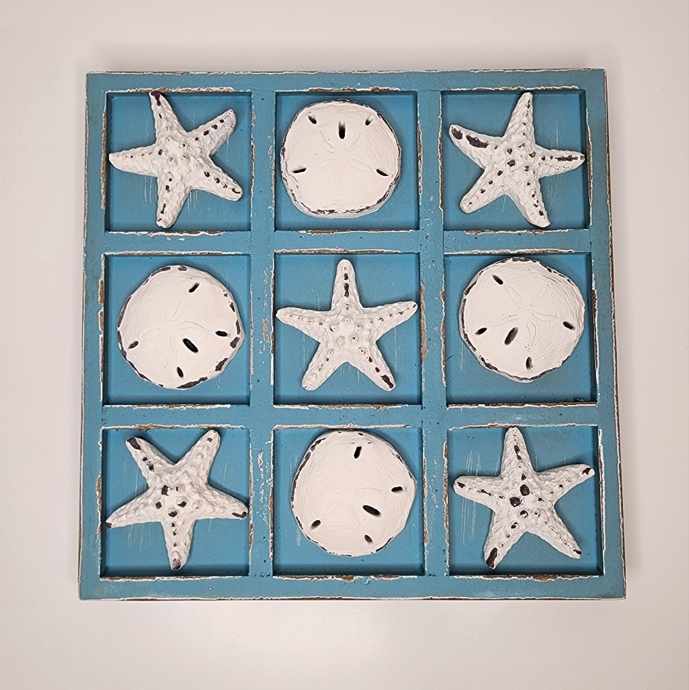 NIKKY HOME Beach Tic Tac Toe Wood